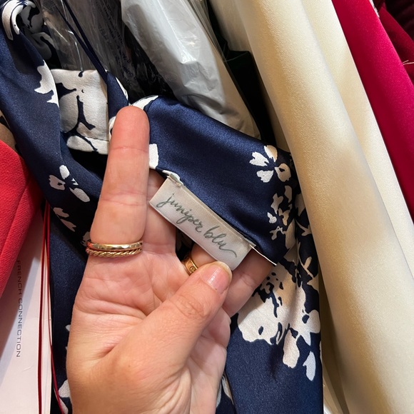 Juniper Blu Royal Blue Flower Dress - Picture 3 of 3